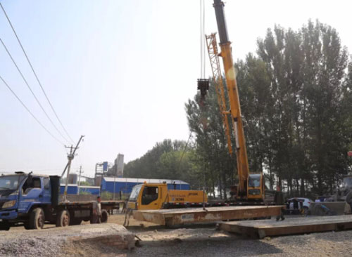 唐山林西鎮(zhèn)拆除不合法砂石料場地磅3座